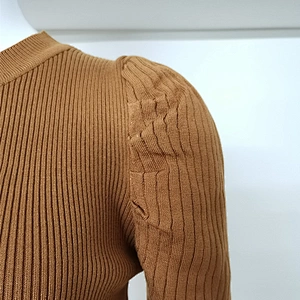 Spring Autumn Women Girls O-Neck Solid Color Long Sleeve T-Shirt Casual Knit Tops