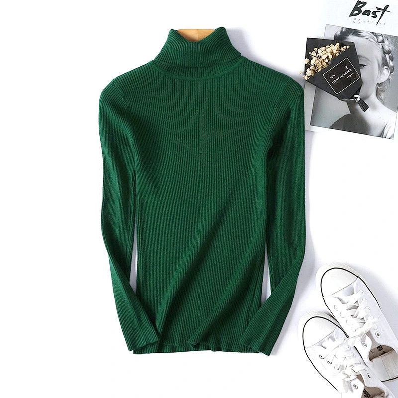 Knitting Sweater Jumper Turtleneck Tops Pullovers Casual Womens Long Sleeve Sweaters