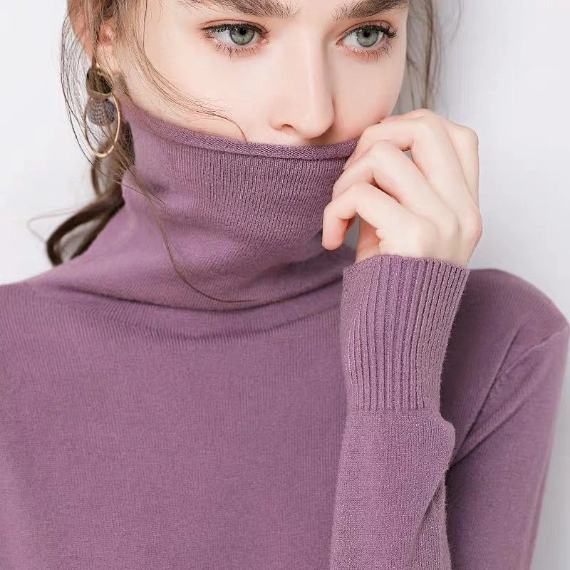 Autumn and winter in stock turtleneck pullover shirt long-sleeved women sweaters