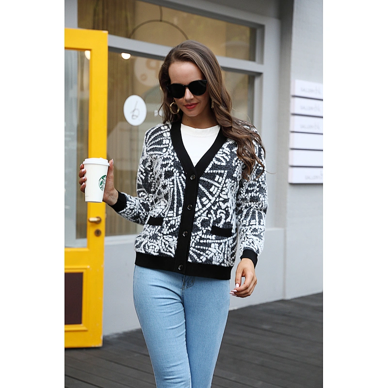 Fall clothing for women casual knit cardigan women knit sweaters in stock ropa mujer