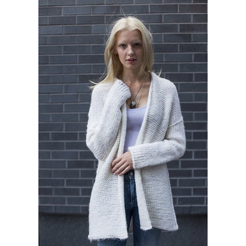 women clothes fashion Large size long sleeve loose long cardigan sweater