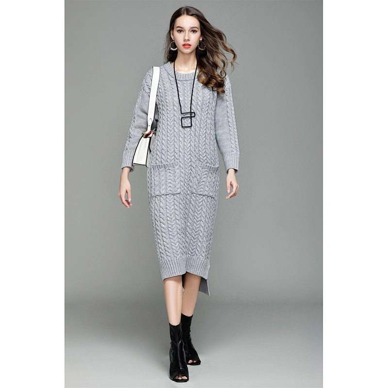 Winter knitwear pullover sweater women fashion casual dress