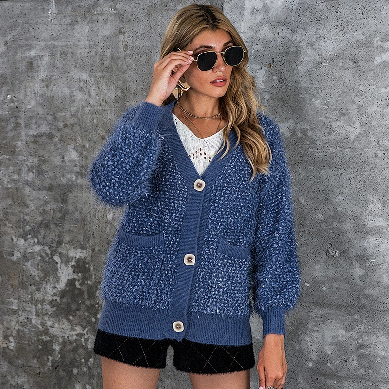 winter lazy style knitwear cardigan women loose plus size casual sweaters