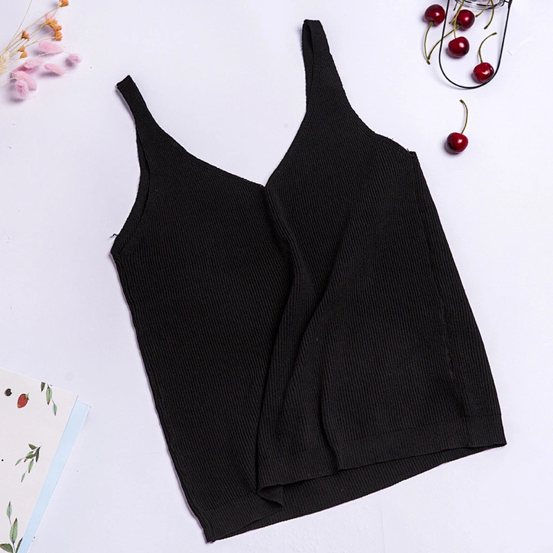 Fashion hot sale summer sweater vest knitting vest sexy top girl casual blouses