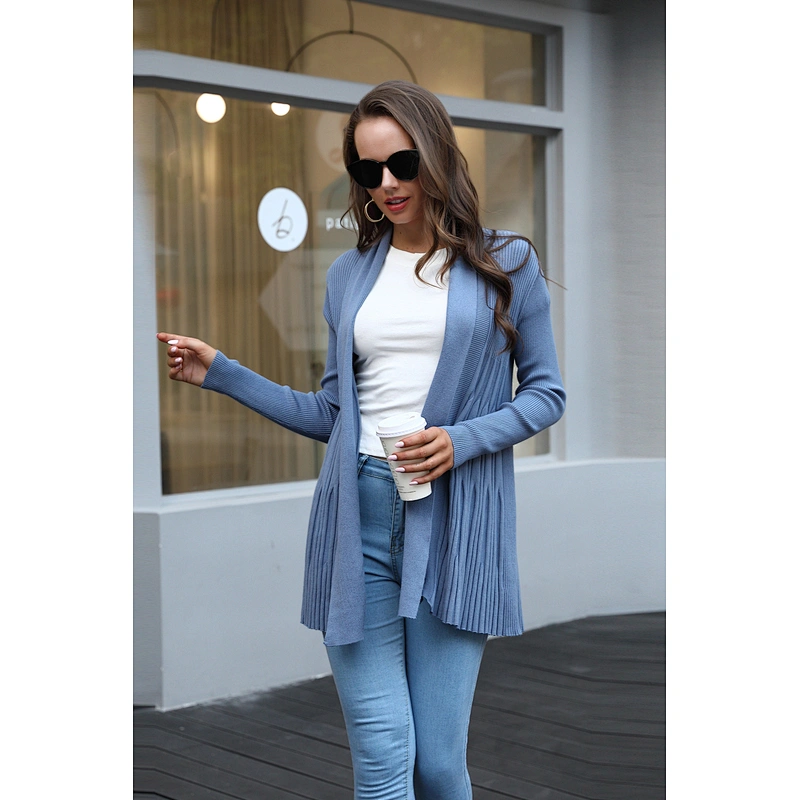 Fall clothing for women casual knit cardigan women knit sweaters coat in stock ropa mujer