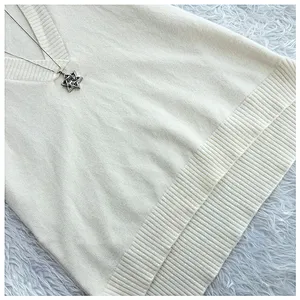 V-neck knitted vest clothes women's plus size loose wild sleeveless vest sweaters