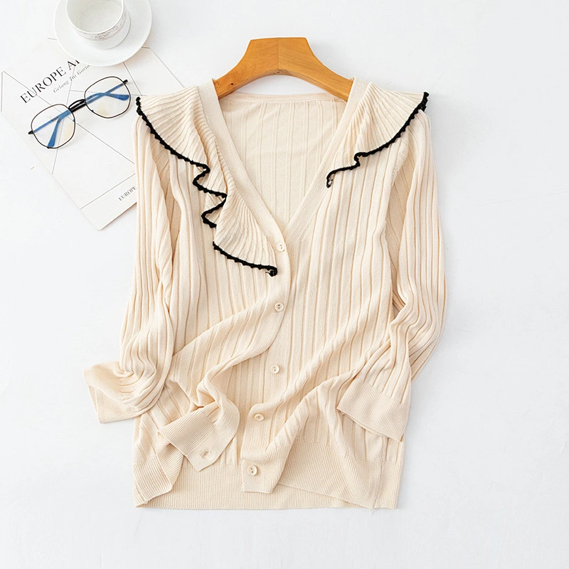 Fashion Women Cardigans for Ladies Knit Thin Casual Cardigan Sweaters