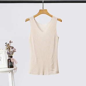 Amazon top seller plus size shirts leisure vest summer fashion knitted women blouse