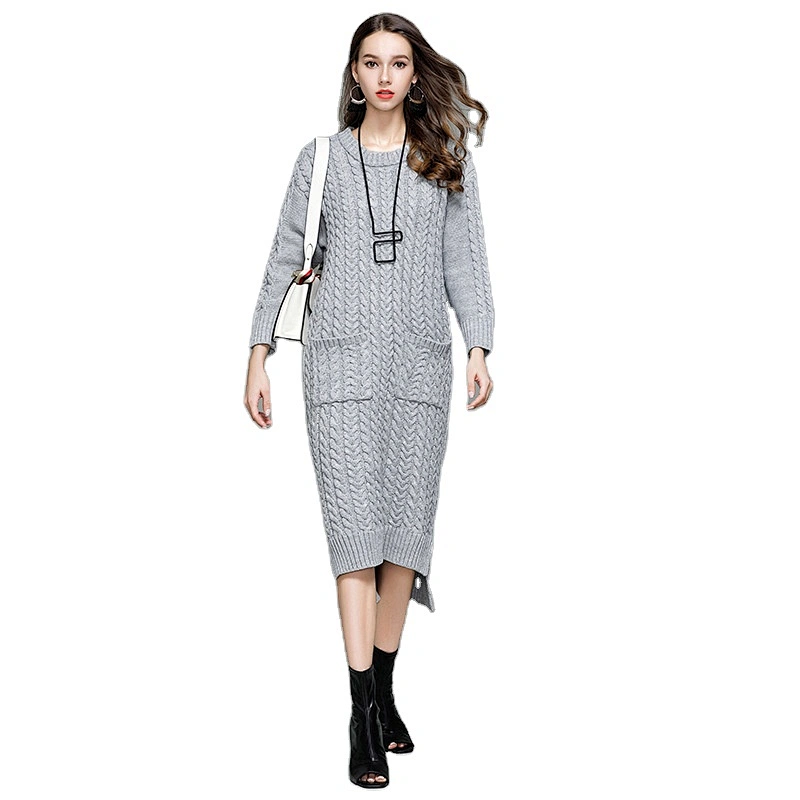 Winter knitwear pullover sweater women fashion casual dress