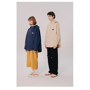 Fshion couple long sleeve 1/4 quarter zip pullover men women loose irregular hem pullover hooded sweatshirt