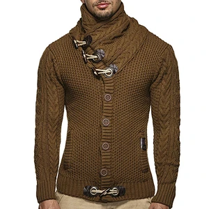Mens Clothing Fashion Knitted Wear Button Cardigan
