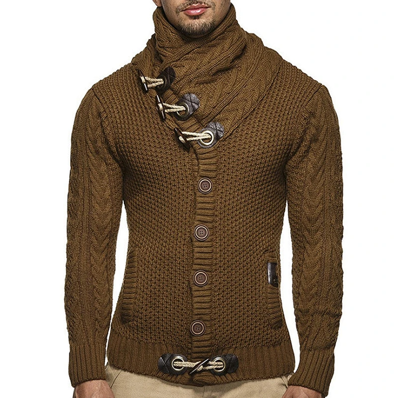 Mens Clothing Fashion Knitted Wear Button Cardigan