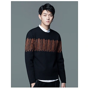 fashion clothes mens black plain sweater warm top designer long sleeve pullover men sweaters