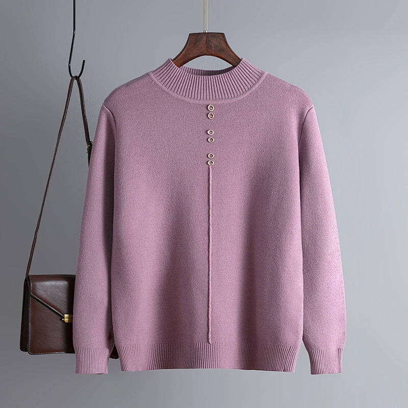 turtleneck pullover girl knitted sweater tops fashionable free size women black basic sweaters