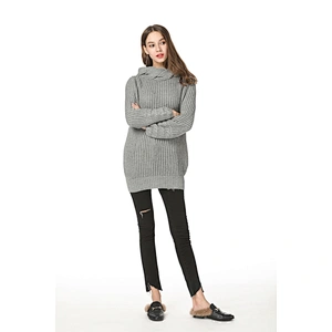 Turtleneck pullover sweater women fashion apparel casual winter knitwear