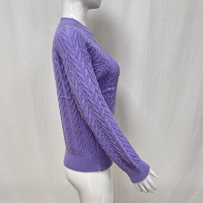 Winter hollow fashion knitted women's sweater