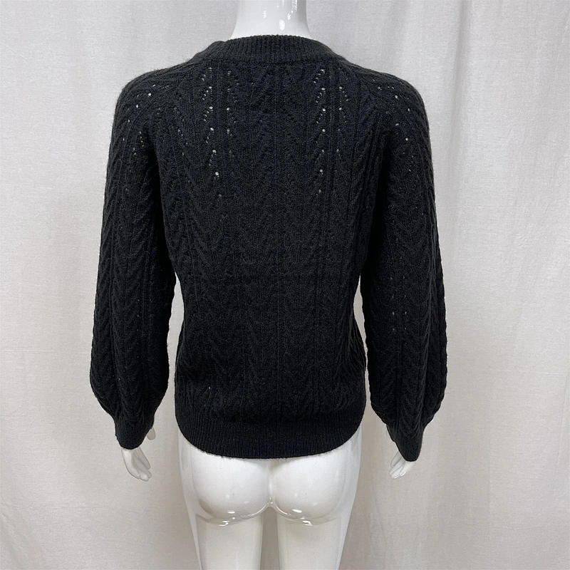 Winter hollow fashion knitted women's sweater