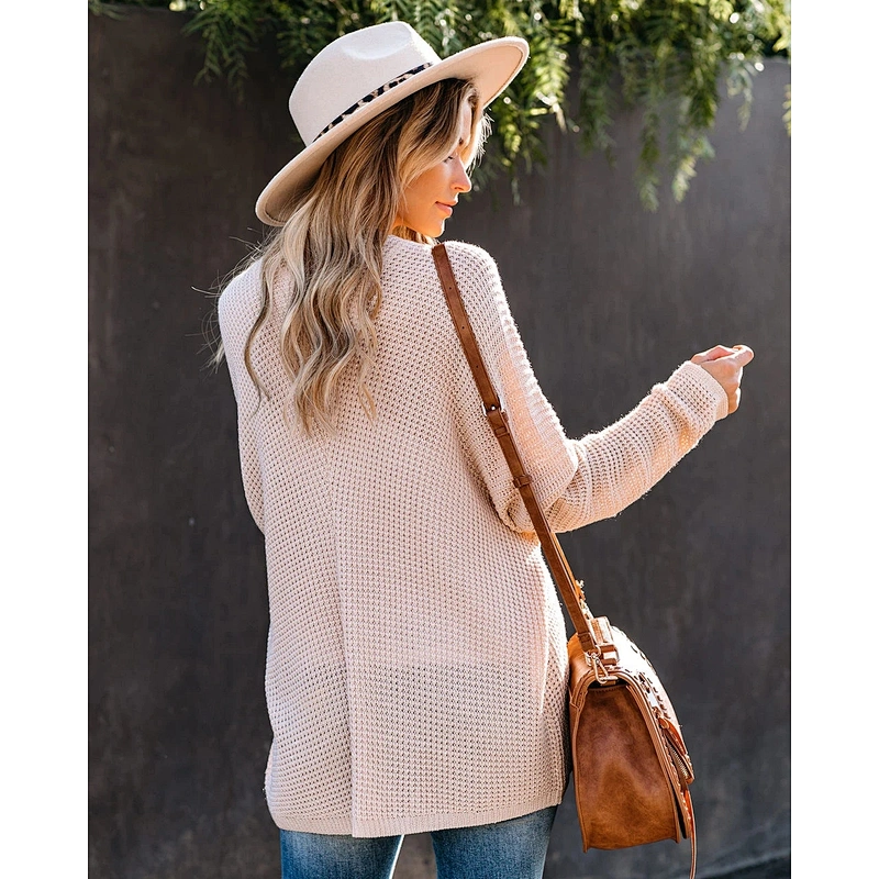 Hot style loose plus size knitted cardigan fashion sweater jacket
