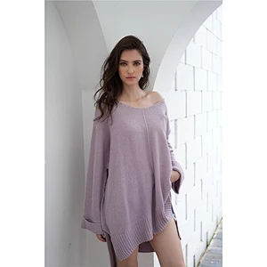Women fashion clothes pure color oversize knitwear women autumn casual sweaters