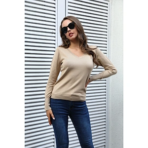 Ladies clothes turtleneck fashion new oversized knit pullover sweater v-neck women sweaters casual knitwear stock products
