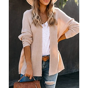 Hot style loose plus size knitted cardigan fashion sweater jacket
