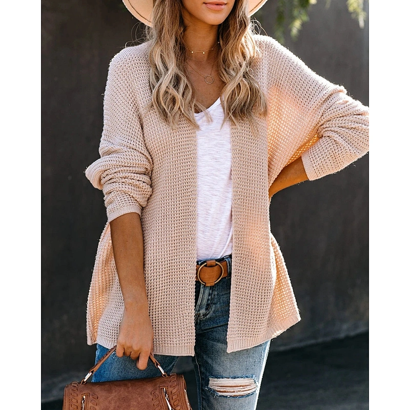 Hot style loose plus size knitted cardigan fashion sweater jacket