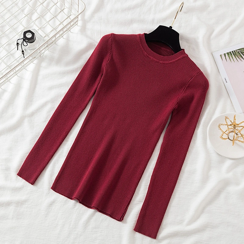 winter clothes Knitted woman sweaters pullovers basic women's jumper Slim women's sweaters