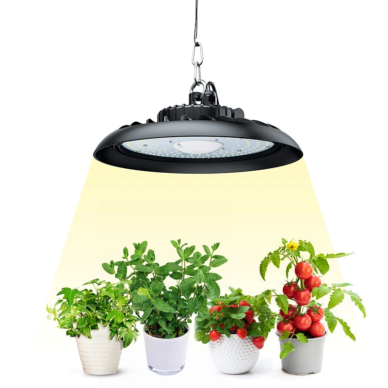 100W Led Grow Light Highbay Round Shape For Indoor Plant Grow