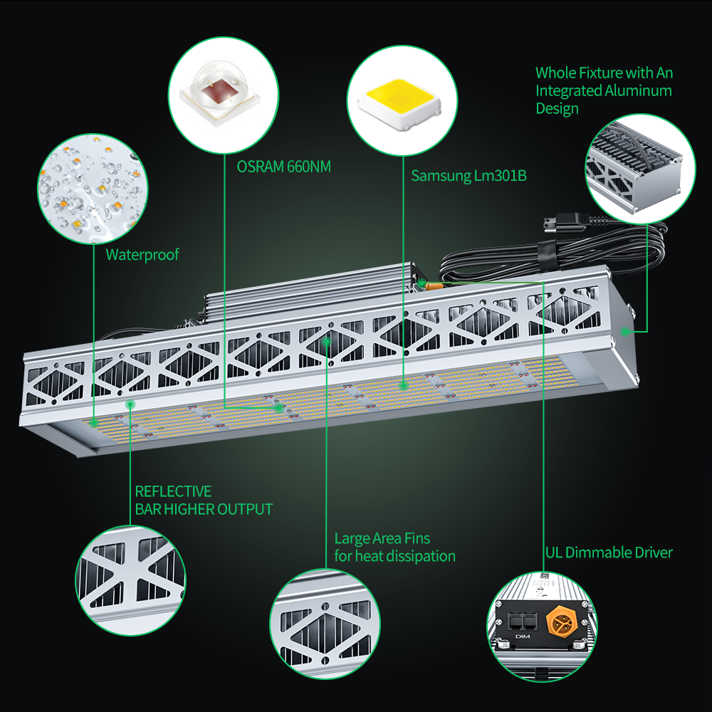 Full Spectrum 320W Led Grow Light For Greenhouse Grow