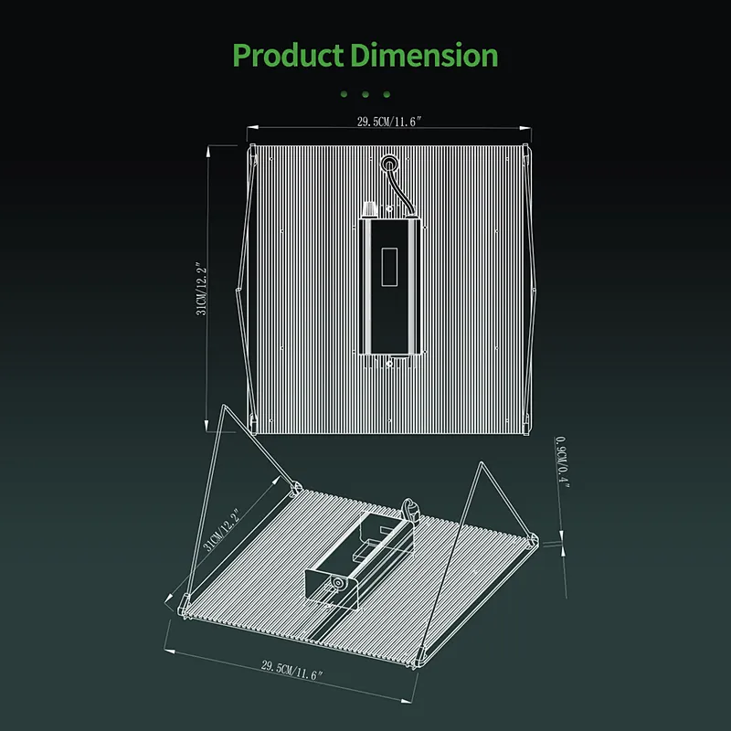 Patented 100W 200W 300W board LED Grow Light with Uniform Light Distribution