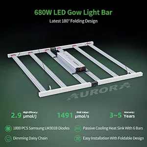 Foldable LED Grow Light Bar New IP65 680W Dimmable Waterproof Full Spectrum LED Grow Bar