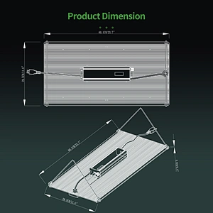 Patented 100W 200W 300W board LED Grow Light with Uniform Light Distribution
