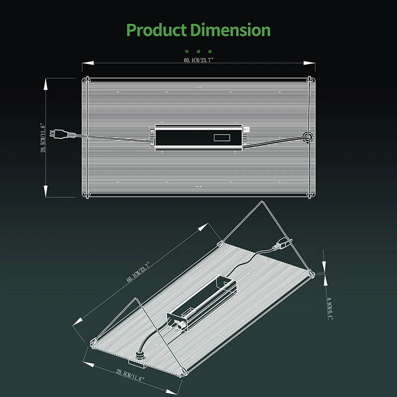 Patented 100W 200W 300W board LED Grow Light with Uniform Light Distribution