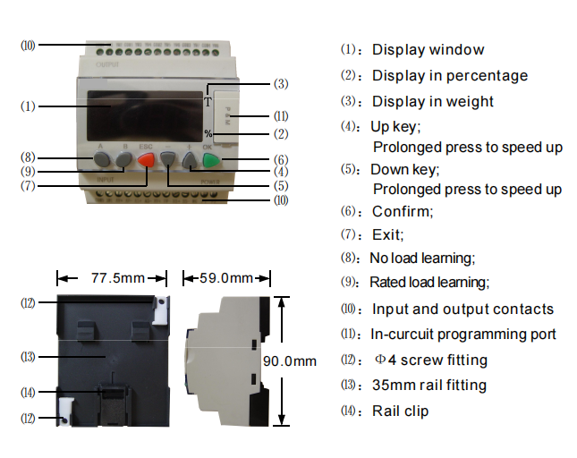 Manual de guía del controlador de celda de carga del elevador OMS-560 丨 Ascensor Potensi.pdf