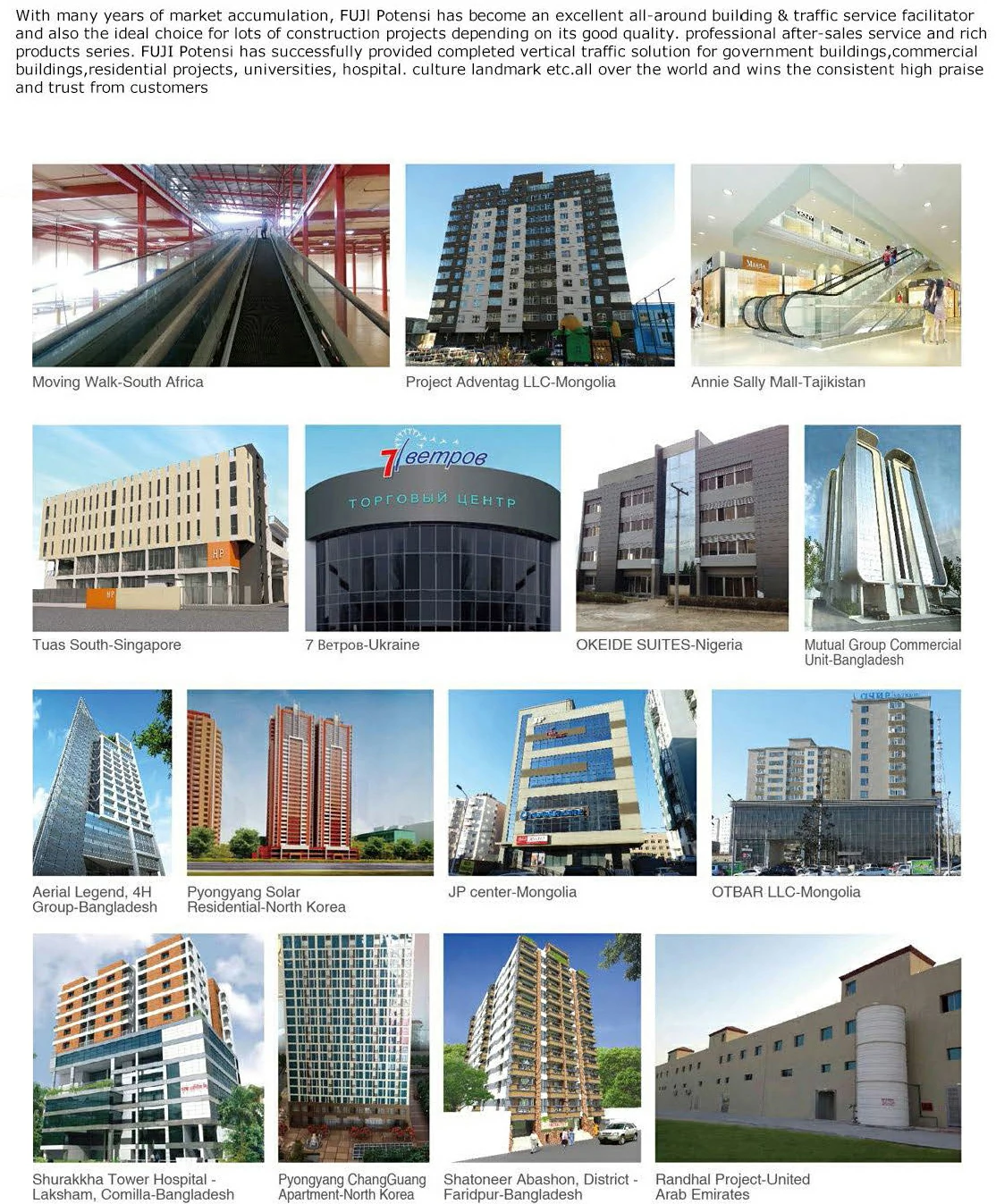 potensi elevator domestic projects