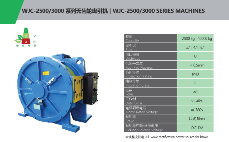 ПАРАМЕТР ЛЕБЕДКИ ЛИФТА KDS WJC-2500 севии