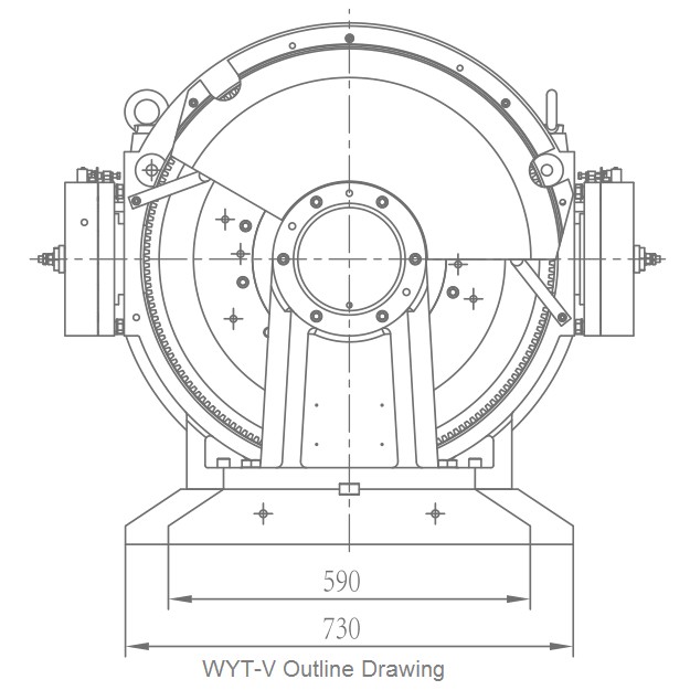 bluelight traction machine WYT- V Outline drawings