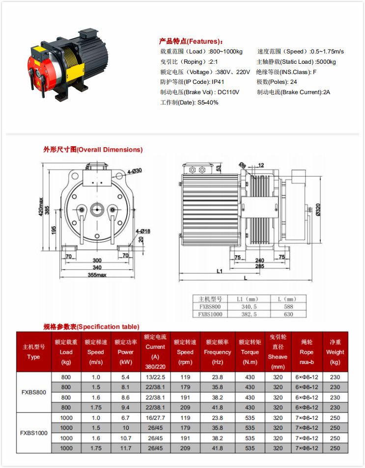 ПАРАМЕТР ЛЕБЕДКИ ЛИФТА FAXI FAXI320A