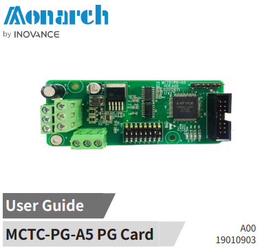 Monarch PG Card MCTC-PG-A5 Manual de guía de versión en inglés 丨Potensi Elevator.pdf