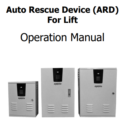 Apollo ARD TPS-1607-ARD Versión en inglés Manual de guía 丨Potensi Elevator.pdf