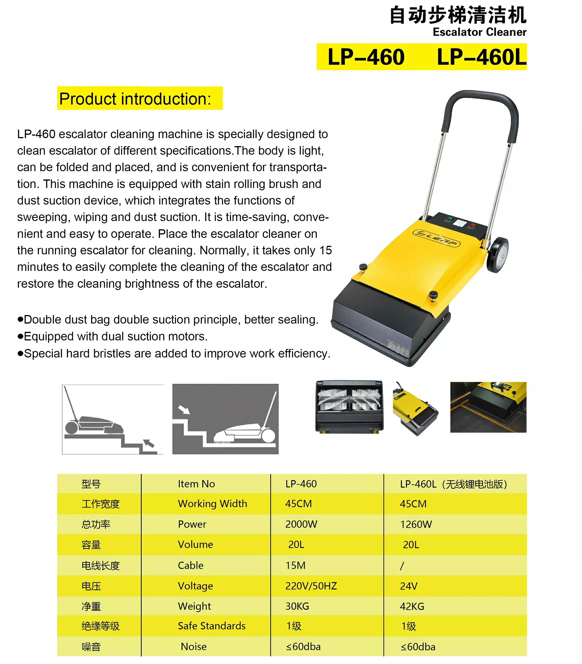 Escalator Step Cleaner LP-460