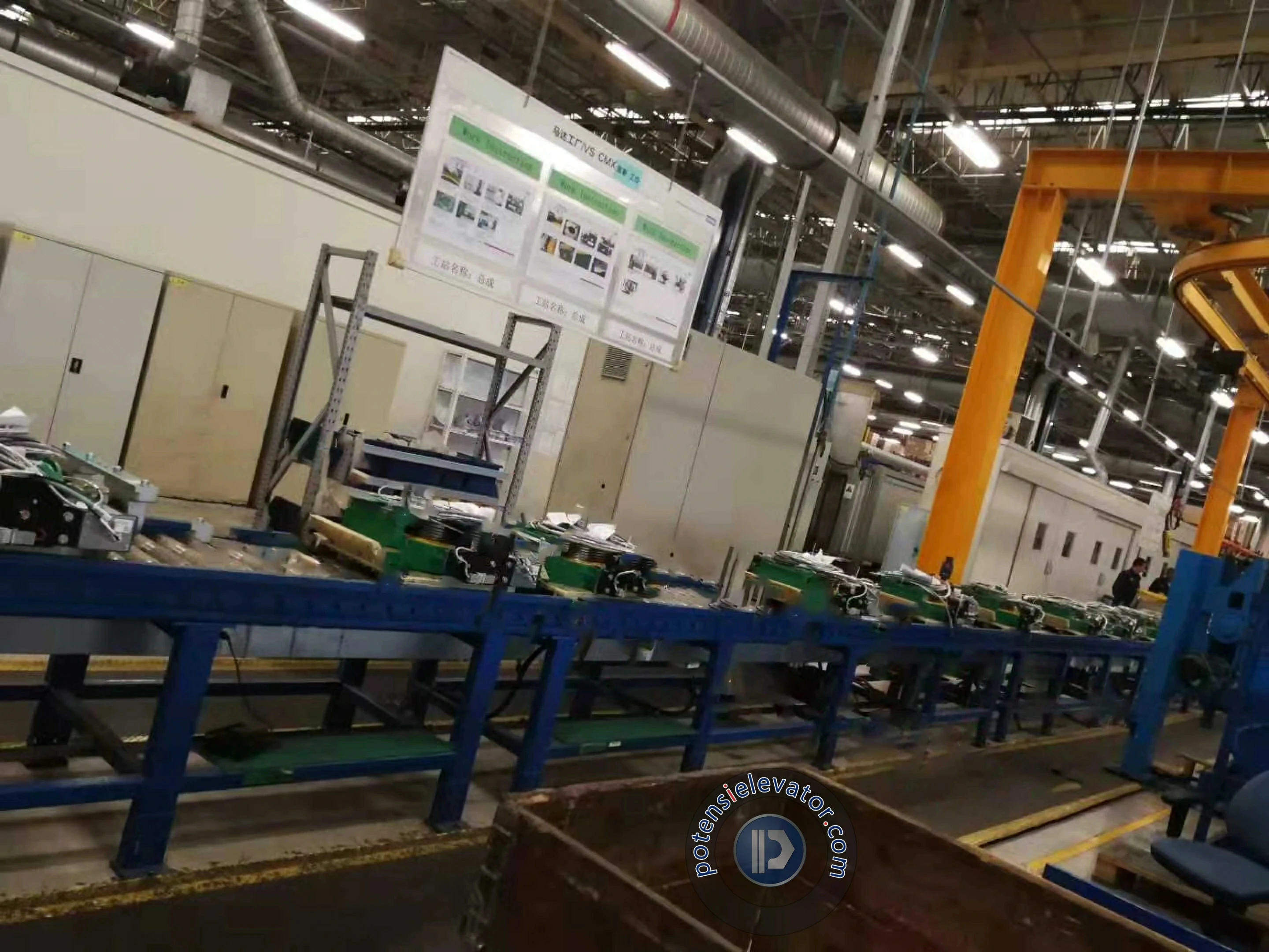Kone Elevator Traction Machine workshop