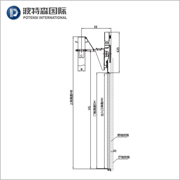 Mitsubishi elevator 2-panel center opening VVVF door operator SJ-XEK-9015(60)