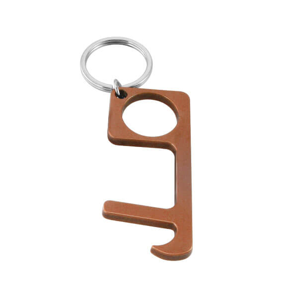 Touchless keychain pressing elevator button Multi-function keychain