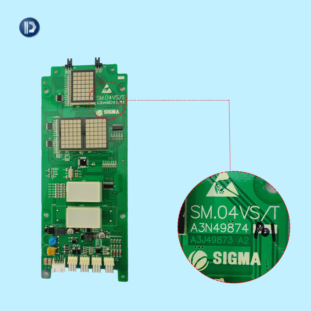 Sigma Elevator LCD Display Panel PCB Board SM.04VS/T A3N49874P01