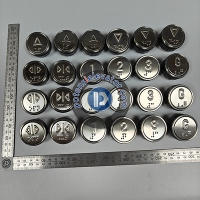 Otis button BR36 with Braille blue light