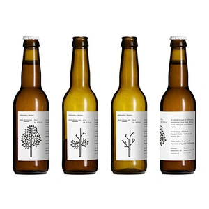 2021 Wholesale Custom Color Size Hot Stamping Amber Glass Beer Bottle