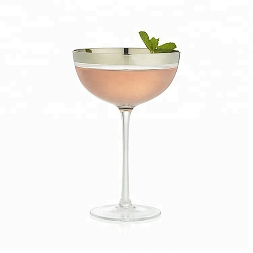 Good reputation wholesale green flower wine glass cup