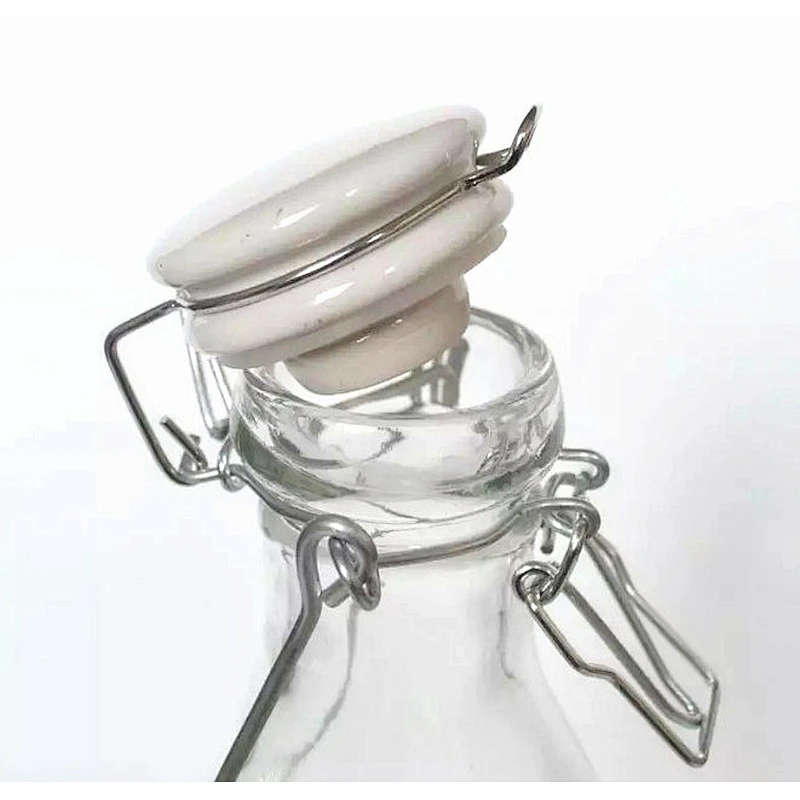 500ml 750ml 1000ml 2000ml Wholesales Factory cold brew bottle swing top bottle with Ceramic snap lid for juice beverage
