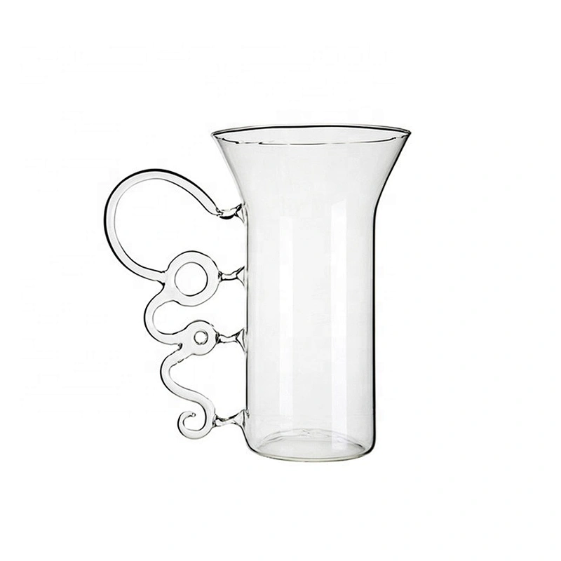 Trending hot products 2019 best quality new style fancy glass jar with handle